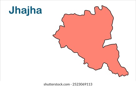 Mapa da subdivisão de Jhajha, Distrito de Jamui, Estado de Bihar, República da Índia, Governo de Bihar, Território indiano, Índia Oriental, política, vila, turismo