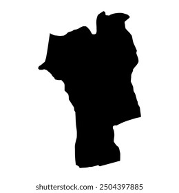 Jhal Magsi Stadtplan, Verwaltungsbezirk von Pakistan. Vektorgrafik.