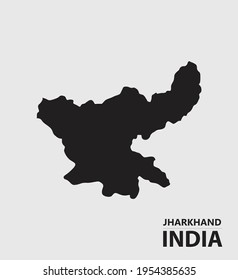 Jharkhand India Vector Map White Background Stock Vector (Royalty Free ...