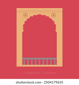 Jharokha Frame - Window Elements for Invitations - Stock Illustration as EPS 10 File