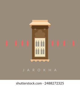 Jharokha - Elementos de ventana - Ilustración de stock como archivo EPS 10