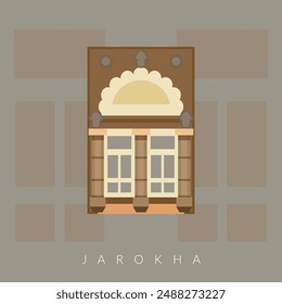 Jharokha - Window Elements - Stock Illustration as EPS 10 File