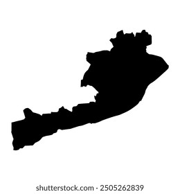 Jhelum district map, administrative division of Pakistan. Vector illustration.