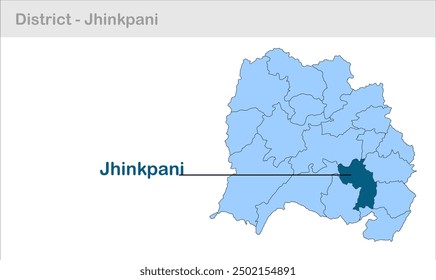 jhinkpani subdistrict map, Pashchimi Singhbhum District, Jharkhand state, Republic of India, Government of Jharkhand, Indian territory, Eastern India, politics, village, tourism