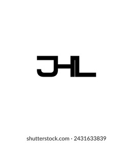 diseño de logotipo de monograma de letra de tipografía jhl