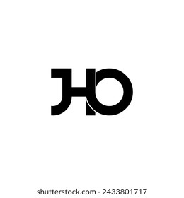 JHO Typografie Buchstabe Monogramm Logo Design