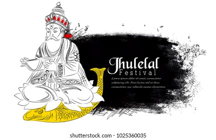 Jhulelal abstract for Jhulelal Festival Celebration, 