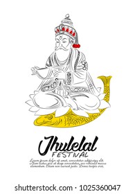 Jhulelal abstract for Jhulelal Festival Celebration, 