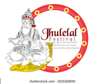 Jhulelal abstract for Jhulelal Festival Celebration, 