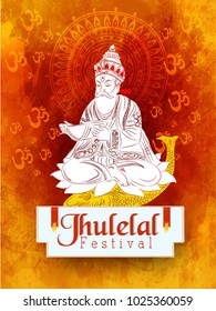 Jhulelal abstract for Jhulelal Festival Celebration, 