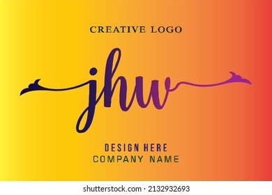 El logotipo de la inscripción JHW es sencillo, fácil de entender y autoritario