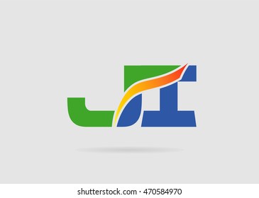 JI company linked letter logo
