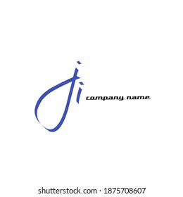 Ji handwritten logo for identity
