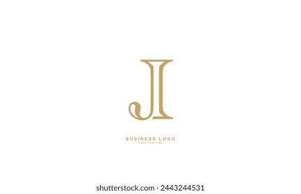 JI, IJ, J, I, Abstract Letters Logo Monogram