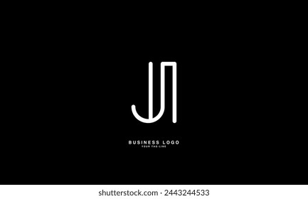 JI, IJ, J, I, Abstract Letters Logo Monogramme