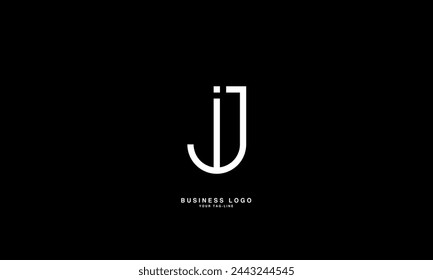 JI, IJ, J, I, Abstract Letters Logo Monogramme