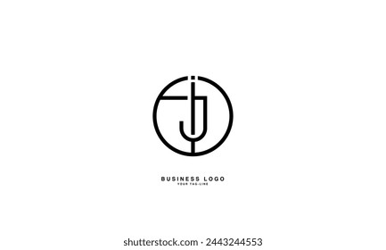 JI, IJ, J, I, Abstract Letters Logo Monogramme