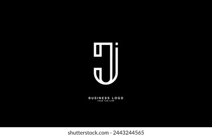 JI, IJ, J, I, Abstract Letters Logo Monogram