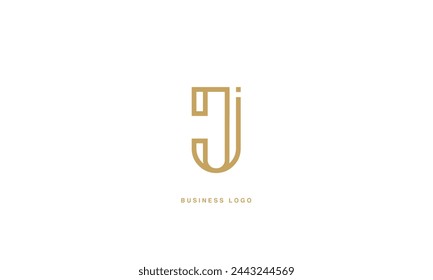 JI, IJ, J, I, Abstract Letters Logo Monogramme