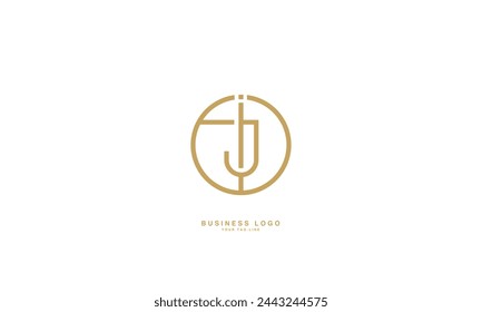JI, IJ, J, I, Abstract Letters Logo Monograma