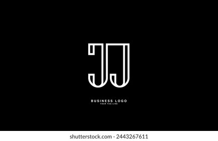 JI, IJ, J, I, Abstract Letters Logo Monograma