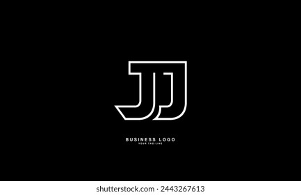 JI, IJ, J, I, Abstract Letters Logo Monograma