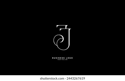 JI, IJ, J, I, Abstract Letters Logo Monograma