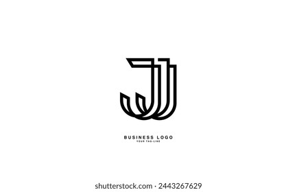JI, IJ, J, I, Abstract Letters Logo Monogram