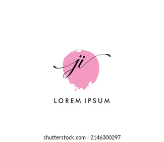 JI Initial beauty monogram logo Vektorgrafik