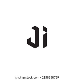 Ji Initial Logo Letters High Quality Stock Vector (Royalty Free ...