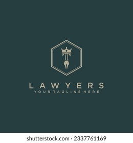 JI initials design modern legal attorney law firm lawyer advocate consultancy business logo vector