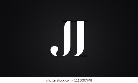 JI Letter Logo Design Template Vector