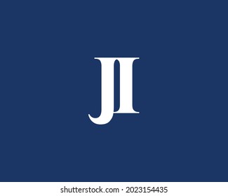 Ji letter logo design vector template