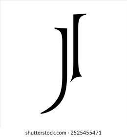 JI Letter vector logo design creative