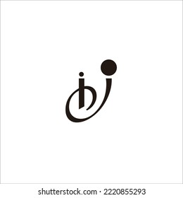 ji vector logo design symbol icon 
