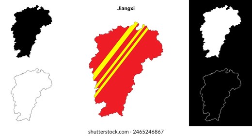 Mapa de la provincia de Jiangxi