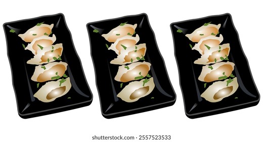 Jiaozi food vector design to celebrate with family and friends on Chinese New Year