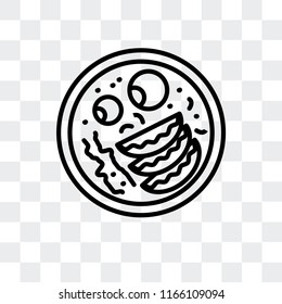Jiaozi vector icon isolated on transparent background, Jiaozi logo concept