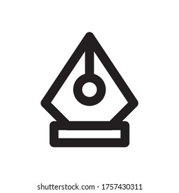 Línea de icono Diseño de dibujo Pentool