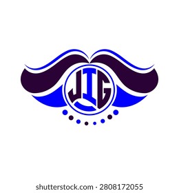 JIG letter logo creative design. JIG unique design