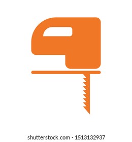 Jig Saw Icon Vector. Power Tool Icon. Electric Saw Icon. 