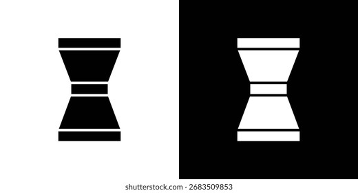 Jigger-Symbolsammlung. Flache Illustration eines Vektorsymbols