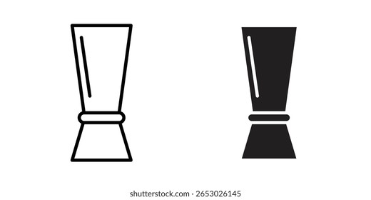 Jigger-Symbol Logo Design Vektor Vorlage Illustration