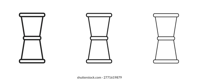Jigger icon. Premium quality symbol. Vector sign for mobile apps