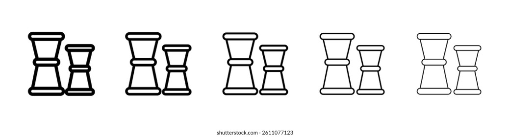 Jigger icon Symbol mark in Outline style