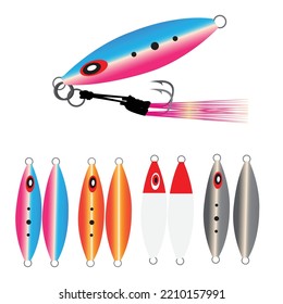 Jigging Fishing Lure Vector Slow Jigging