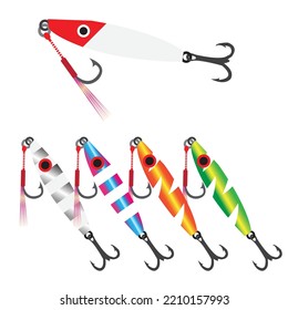 Jigging Fishing Lure Vector Slow Jigging