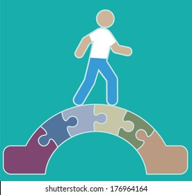 Jigsaw Bridge Crosser