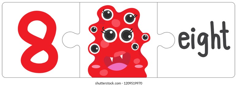 Jigsaw eye monster - eight