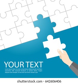 jigsaw find your part concept ,business find partner vector